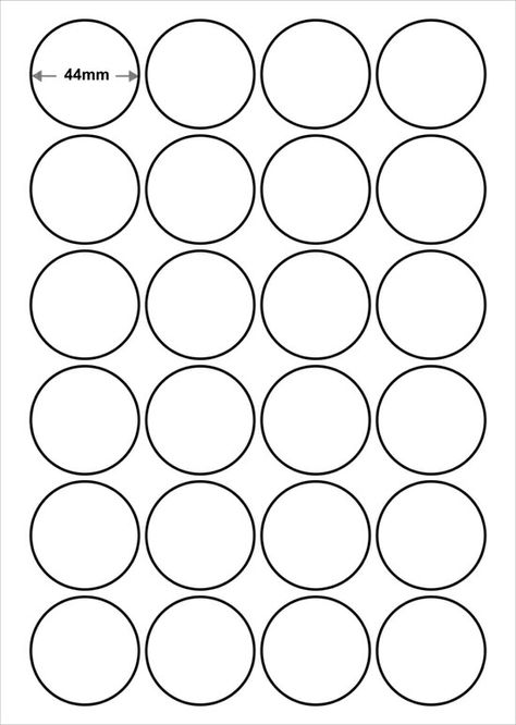 Button Templates Free Printable, Circle Templates Printable Free, Printable Circle Template, 1 Inch Circle Template Free Printable, Circle Labels Template Free Printable, Macaron Template, Free Label Templates, Popsicle Party, Button Maker