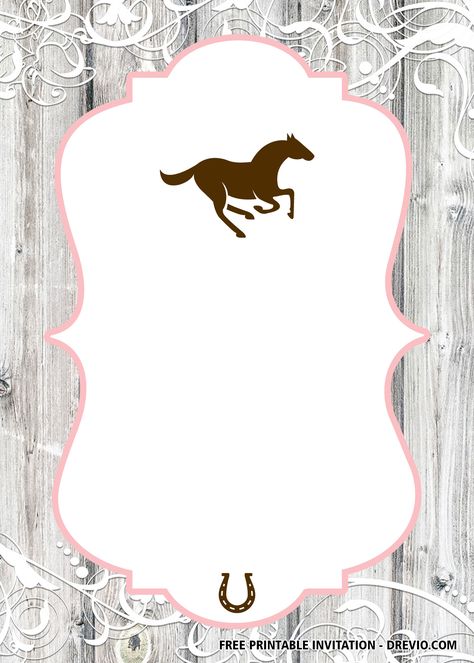 Free FREE Printable Horse Birthday Invitation Templates #free #freeinvitation2019 #birthday #disney #invitations #invitationtemplates Horse Party Invitations Printable Free, Accounting Inspiration, Horse Birthday Invitations Free, Horse Birthday Party Invitations, Horse Invitations, Horse Birthday Invitations, Horse Birthday Parties, Party Streamers, Horses Theme