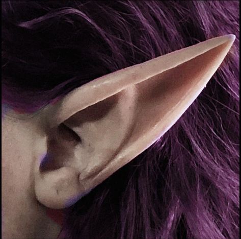 Pointy Ears Aesthetic, Pointed Ears Aesthetic, Pointy Ears Drawing, Spooky Mermaid, Fae Ears, Fantasy Features, Fox Glove, Lilac Eye, How To Draw Ears