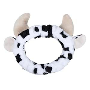 Miroksh Cow Print Plush Wash Face Headband Spa Hair Band Women Girls Facial Makeup Skincare Bath Head Wrap Kids Cute Costume Party Supply Birthday Xmas Gift #ad #amazonaffiliatelink #commissions Makeup Hairband, Cow Ears, Cow Colour, Facial Makeup, Horn Headband, Spa Headband, Cow Horns, Cheap Hair Products, Cute Costumes