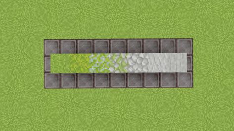 Minecraft Fade Effect, Moss To Stone Gradient Minecraft, Minecraft Moss Gradient, Minecraft Minecart Track Ideas, Minecraft Path Ideas, Rumah Minecraft Sederhana, Minecraft Blocks, Minecraft Interior Design, Bangunan Minecraft