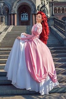 Ariel Pink Dress, Ariel Pink, Ariel Costumes, Ariel Cosplay, Disney Princess Cosplay, Mermaid Cosplay, Costume Disney, Ariel Dress, Princess Cosplay