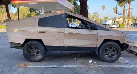 The strange-looking Cybertruck knock-off is based on a first-gen Acura MDX and was created for the Gambler 500 rally. Compact Staircase, Tesla Pickup, Folding Staircase, The Gambler, Folding Ladder, Model Tree, Folding Furniture, Acura Mdx, Stairs Design