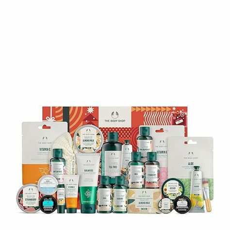 Makeup Advent Calendar, Best Beauty Advent Calendar, Body Shop Tea Tree, Beauty Advent, Tea Tree Shampoo, Advent Calendar Gifts, Mask Brush, Shower Cream, Mini Facial