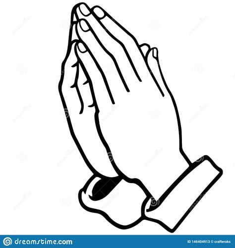 Praying Hands Vector Illustration by Crafteroks Stock Vector - Illustration of gesture, symbol: 146404913 Prayer Hands Drawing, Hands Template, Praying Hands Clipart, Praying Hands Drawing, Person Template, Free Receipt Template, Hand Silhouette, Hands Drawing, Hand Clipart