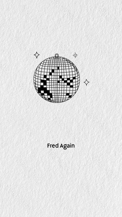 Fred Again Tattoo Ideas, Fred Again Tattoo, Fred Again Wallpaper, Edm Tattoo Ideas, Edm Tattoo, Disco Tattoo, Again Tattoo, Disco Ball Tattoo, Fred Again