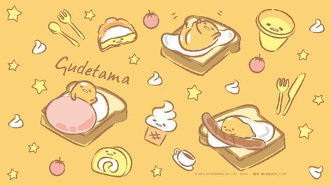 Desktop Gudetama Wallpaper Explore more Animated, Cartoon, Cartoon Character, Cute, Egg wallpaper. https://www.whatspaper.com/desktop-gudetama-wallpaper/ Gudetama Wallpaper, Funny Morning Pictures, Western Wallpaper Iphone, Free Backgrounds, Computer Wallpaper Desktop Wallpapers, Desktop Wallpaper Art, Computer Backgrounds, Wallpaper Laptop, Wallpaper Dekstop