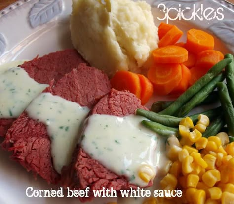 Silverside Slow Cooker, Slow Cooked Silverside, Silverside Recipe, Corned Beef Sauce, Corned Silverside, Corned Beef Recipes Slow Cooker, Corned Beef Recipe, Slow Cooker Corned Beef, Cooking Corned Beef