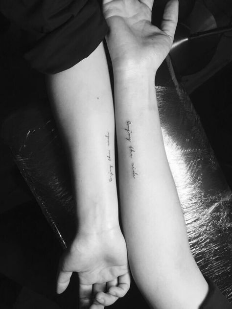 Enjoy the ride. Tattoo idea Enjoy The Ride Tattoo, Ride Tattoo, A T, Hubby Love, Enjoy The Ride, Tattoo Inspo, Tattoo Idea, Girl Crush, Tattoos And Piercings