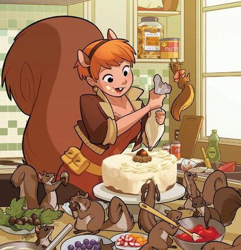 unbeatable squirrel girl - Google Search Unbeatable Squirrel Girl, Strongest Avenger, Avengers Costumes, Squirrel Girl, New Warriors, Steve Ditko, Superhero Team, Marvel Heroes, Captain Marvel