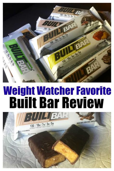 Weight Watchers Favorite Built Bar Review, SmartPoints, Flavors, Answers to FAQs #weightwatchers #smartpoints #builtbar #protein #lowcarb #lowcalorie #healthyfood #review #faqs Low Calorie Low Carb, Healthy Snack Choices, Ww Food, Peanut Butter Protein Bars, Peanut Candy, Mint Brownies, Chocolate Creme, Weight Watchers Desserts, Low Cal Recipes