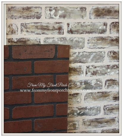 Faux Brick Wall Panels From Lowes, Faux Brick With Board And Batten, Faux Brick Wall Panels Kitchen, Fake Brick Wall Panel, Brick Wall Panel, Storefront Ideas, Diy Faux Brick Wall, Faux Brick Wall Panels, Fake Brick