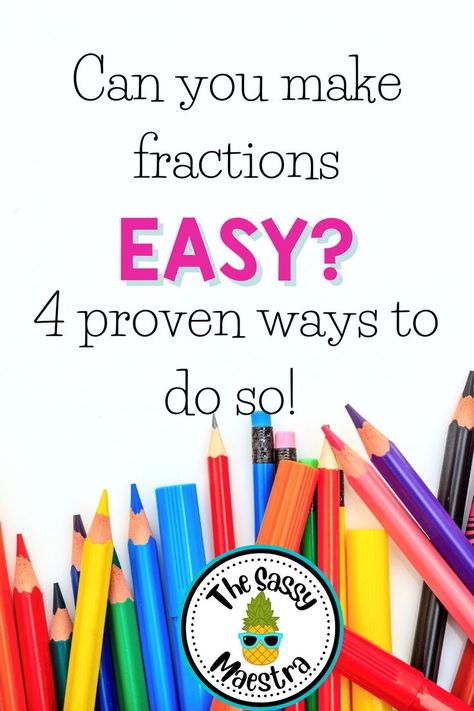 Do your students often feel frustrated about fractions? Do their eyes glaze over when you bring up numerators and equivalency? Teachers everywhere are facing the same problem – how can we make fractions more understandable and less daunting for students? The good news is that it can be done! By following simple strategies, you can make fractions easier for your students. Here are four proven ways to make fractions easy and engaging for all learners. Fifth Grade Resources, Fraction Games, Fourth Grade Resources, Third Grade Resources, Math Talk, Third Grade Math, Feeling Frustrated, 4th Grade Math, Bring Up