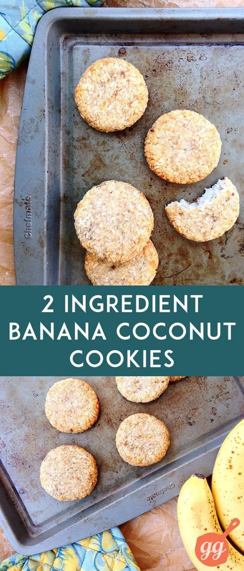 Smart snacking can be the difference between weight loss success and not reaching your goals. If you eat healthy meals every day, but find yourself turning to unhealthy snacks between them, you could be undoing all your good work. It can start off small. As snacks are typically lower in calories because of their smaller … Banana Coconut Cookies, Two Ingredient, Low Carb Cookies, Coconut Cookies, Banana Coconut, Paleo Desserts, Paleo Vegan, Paleo Dessert, Quick Snacks