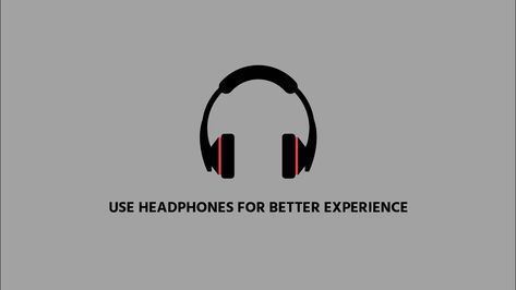 Use Headphones For Best Experience Logo, Wear Headphones For Better Experience, Use Headphones For Best Experience, Wear Headphones, Experience Music, Use Headphones, Cool Tech Gadgets Electronics, Gadgets Technology, Gadgets Technology Awesome