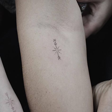 101 Amazing North Star Tattoo Designs You Need To See! | Outsons | Men's Fashion Tips And Style Guide For 2020 You Are My True North Tattoo, Small Iceland Tattoo, Up North Tattoo, Small North Star Tattoos, Star Tattoo With Initials, Guiding Star Tattoo, North Star Tattoo Men, The North Star Tattoo, North Star Tattoo Meaning