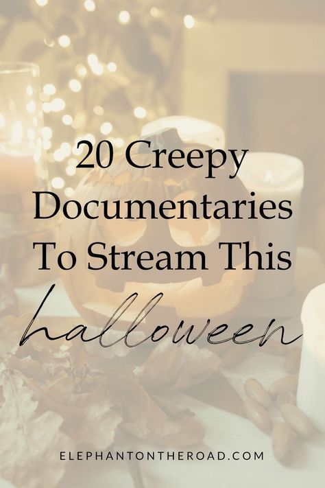 20 Creepy Documentaries To Stream This Halloween (& Where To Watch Them) Spooky Documentaries, Dark Movies To Watch, Creepy Documentaries, Scary Documentaries, Good Documentaries To Watch, Spooky Spaghetti, Documentaries To Watch, Scary Movies To Watch, Movie Suggestions