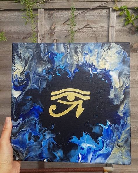 Check out this item in my Etsy shop https://www.etsy.com/uk/listing/1243554803/eye-of-ra-original-acrylic-painting-on Egyptian Canvas Painting, Egyptian Painting Ideas, Bubbles Paint, Egyptian Painting, Yule Gift, Textured Paint, Sun Painting, Eye Of Ra, Time Pass