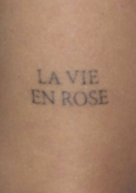 Rose Tinted Glasses Tattoo, Rose Colored Glasses Tattoo, La Vie En Rose Party, Positive Tattoos For Women, French Tattoo Ideas, Divine Tattoo, Times Font, Rose Tattoo Meaning, Glasses Tattoo