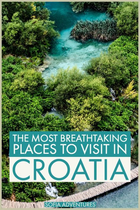 23 Best Places to Visit in Croatia: What to See & Do! - Sofia Adventures Croatia Itinerary, Croatia Travel Guide, Croatia Beach, Visit Croatia, Plitvice Lakes, Breathtaking Places, Croatia Travel, Best Places To Visit, Zagreb