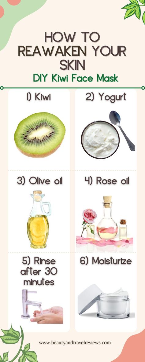 Kiwi Face Mask, Self Skin Care, Diy Natural Remedies, Goat Milk Recipes, Cucumber Mask, Minimalist Skincare, Diy Glow, Skin Face Mask, Mask Hair