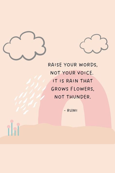 Thunder Quotes, Voice Quotes, Rain Quotes, Parenting Quotes, Growing Flowers, Parenting Advice, Your Voice, Parenting Hacks, Kids And Parenting