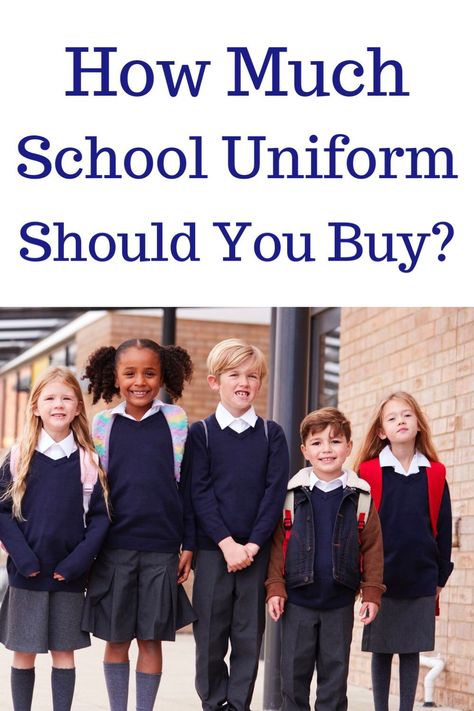 School uniform is expensive. Even if you buy from supermarkets, all of the bits you need soon add up. It makes sense not to buy more than you need but, how much school uniform do you need? While there is no exact answer, you can work out how much you need based on you, your child and your school. Here’s how to decide how much school uniform to buy. Kids Uniform Ideas, Cute Uniform Ideas For School, School Uniform Uk, School Attire, Girls Pinafore Dress, Girls Pinafore, School Uniform Kids, School Uniform Outfits, Kids Uniforms