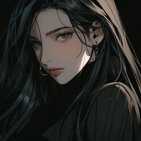 The Best Profile Pictures, Anime Pixel Art, Gothic Anime, Anime People, Digital Art Anime, Dark Anime, Character Portraits, Cute Anime Couples, Portrait Art