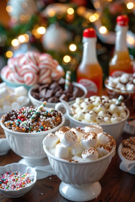 Christmas Table Spread, Elegant Christmas Food, Christmas Holiday Desserts, Christmas Party Food Table Display, Christmas Dessert Table Ideas, Christmas Food Table Display, Christmas Dinner Party Table Decor, Christmas Party Food Table, Christmas Event Ideas