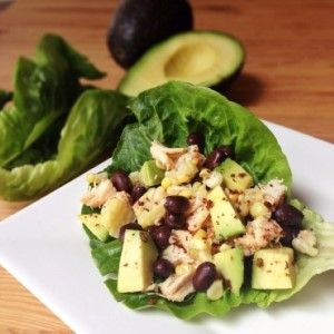 Southwestern Avocado Chicken Lettuce Wraps - Chocolate with Grace South West Chicken, Avocado Chicken Lettuce Wraps, Corn And Black Beans, Quick Healthy Lunch, Avocado Chicken, Chicken Corn, Chicken Lettuce Wraps, Chicken Avocado, Avocado Recipes