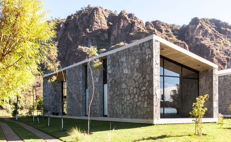 Stone Architecture, Volcanic Stone, Concrete House, High Design, Stone Houses, Stone House, Low Maintenance, Modern Architecture, Architecture House