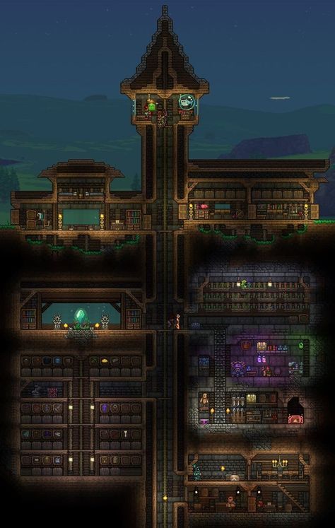 Terraria Design Ideas, House Ideas Terraria, Terraria Workshop, Terraria Relic Room, Terraria Houses Ideas, Terraria Arena Build, Terraria Building Ideas, Terraria Room Ideas, Terraria Crafting Room