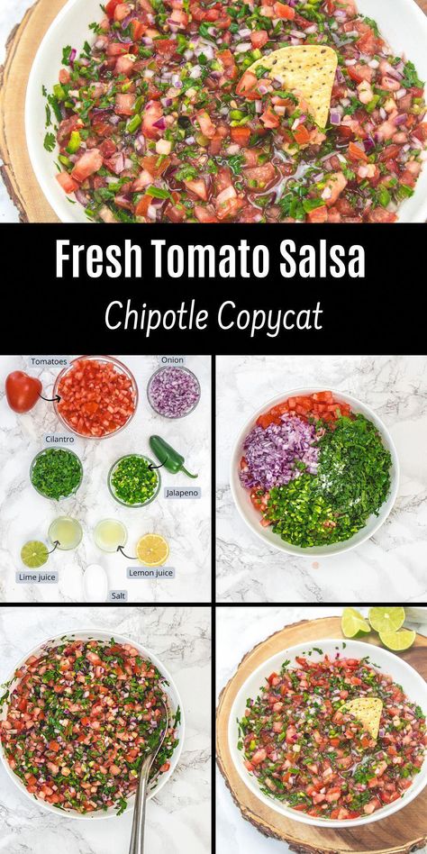 #DIYHotSauceHeaven Thick And Chunky Salsa Recipe, Cantina Style Salsa Recipe, Authentic Mexican Salsa Recipe Mexico, Chevys Salsa Recipe Copycat, Chipotle Tomato Salsa, Salsa Recipe Fresh, Fresh Tomato Salsa Recipe, Diy Hot Sauce, Authentic Mexican Salsa Recipe