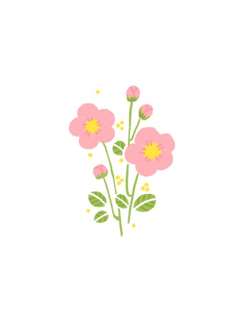 Cute Flower Drawing, Minimalist Wallpaper Phone, Whatsapp Wallpaper Cute, Infographic Design Inspiration, Watercolor Projects, Cartoon Flowers, Arte Sketchbook, Flower Doodles, Plant Illustration