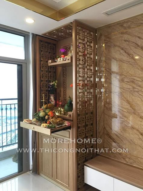 Temple In Kitchen Cabinet, Mandir Unit In Living Room, Temple Unit For Home, Tv And Pooja Unit Design, Pooja Room With Tv Unit, Puja Unit Design In Living Room, Pooja Unit Designs In Living Room, Tv Unit With Temple Design, Tv Unit With Mandir Design