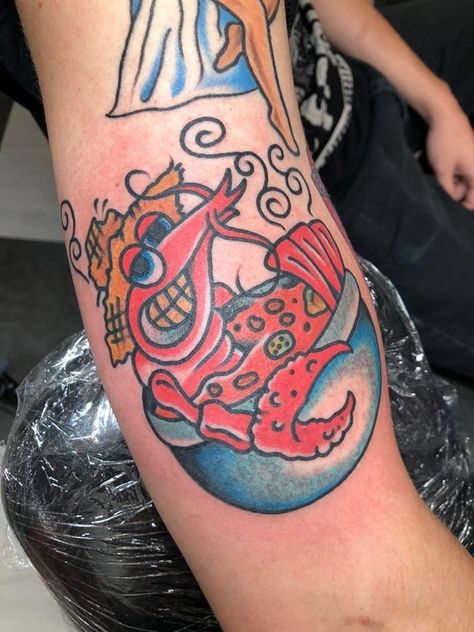 Crawfish Tattoo, Traditional Tattoo Sleeve, Tattoos Art, Leg Sleeve, Cartoon Tattoos, Leg Sleeves, Tattoo Sleeve, Gumbo, Hell Yeah