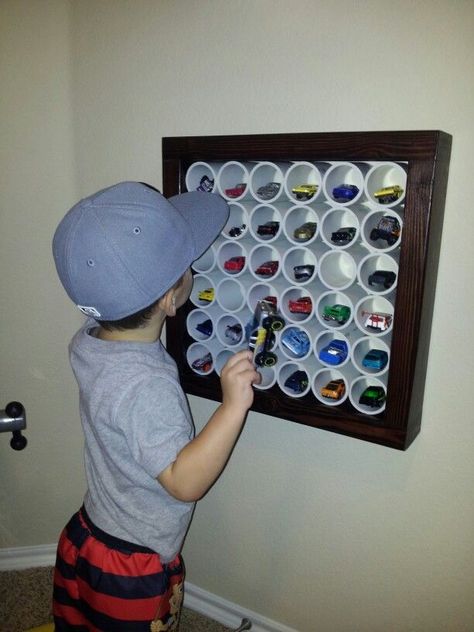 Craft Storage Kids, Creative Toy Storage, Childrens Bedroom Storage, Boys Room Diy, Hot Wheels Storage, Craft Table Diy, Diy Gifts To Make, Baby Room Diy, Kids Rooms Diy