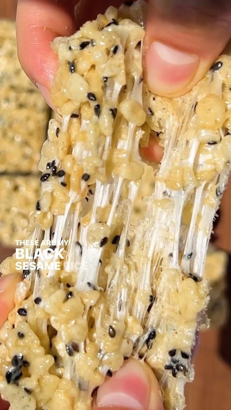 @ericjoonho’s Black Sesame Rice Krispies Treats are everything✨ Find the recipe at the link in bio! | Instagram Sesame Rice Krispie Treats, Black Sesame Rice Krispie Treats, Sesame Rice, Rice Krispies Treats, Krispies Treats, Japanese Recipes, Nyt Cooking, Rice Crispy Treats, Whoopie Pies