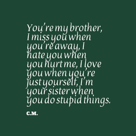 Tag-mention-share with your Brother and Sister 💙💚💛👍 Brother And Sister Relationship Quotes, Unbiological Sister Quotes, Sister Quotes Meaningful, Cute Brother And Sister, Sister Quotes And Sayings, Sister Relationship Quotes, Brother And Sister Quotes, Happy Birthday Little Sister, Misunderstood Quotes