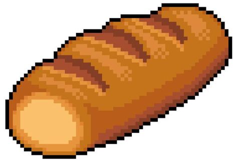 Pixel Food Png, Pixel Art Bakery, Bread Pixel Art, Pixel Food Art, Pixelated Illustration, Pixel Emotes, Food Pixel Art, Pixel Items, Pixel Food