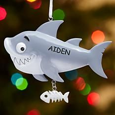 Silly Shark Ornament Silly Shark, Baby Shark Christmas, Shark Ornament, Kids Ornament, Holiday Gif, Fish Skeleton, Resin Christmas, Creative Christmas Trees, Whimsical Gifts