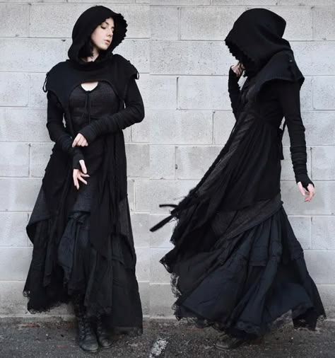 Dark Mori Fashion, Witchy Cottagecore, Strega Fashion, Rave Dress, Dark Mori, Pixie Dress, Witch Dress, Mori Fashion, Hipster Grunge