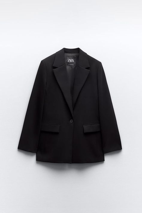 Woman Coat, Zara Australia, Long Sleeve Blazers, Lapel Collar, Dress First, Welt Pocket, Coats For Women, Ootd, Zara