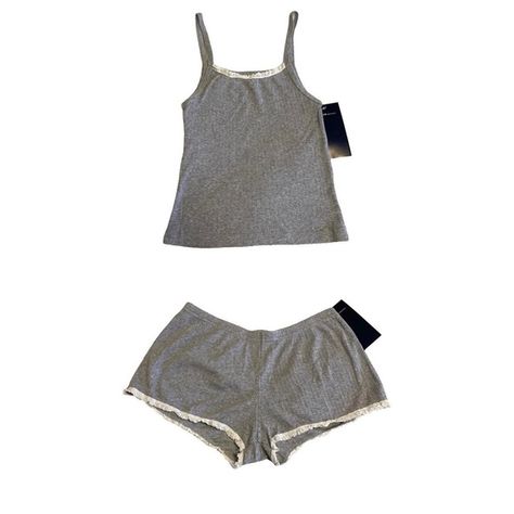 Brandy Melville Gray Matching Lounge Set Brandy Melville Png Clothes, Brandy Melville Matching Set, Brandy Mellvile Pjs, Brandy Melville Sleep Set, Brandy Melville Pajama Set, Brandy Melville Set, Brandy Melville Png, Brandy Melville Pajamas, Brandy Melville Pj Set