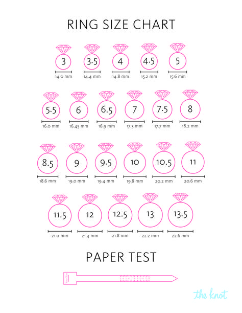 Great tips from The Knot on how to measure your (or her!) ring size, including a printable size chart. Printable Ring Size Chart, Ring Size Chart, Ring Chart, Measure Ring Size, Wedding Ring Sizes, How To Measure Yourself, Engagement Ring Sizes, How To Measure, Ring Sizer