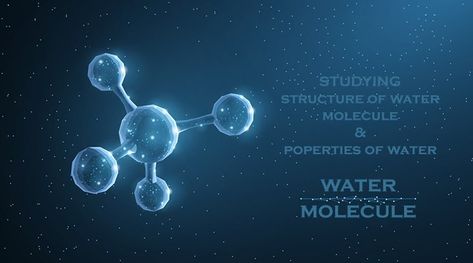 Structure of water molecule is made up of one molecule of oxygen and two molecules of hydrogen bonded covalently. Water (H2O) essentially considered one of the most important substances found on the earth. It covers over 70% of the earth’s surface and makes up as much as 95% of the living organisms. It is virtually unique among liquids because of molecular structure. Hydrogen Molecule, Properties Of Water, Ozone Therapy, Organic Molecules, Sustainable Management, Living Organisms, Structured Water, Water And Sanitation, Chemical Structure