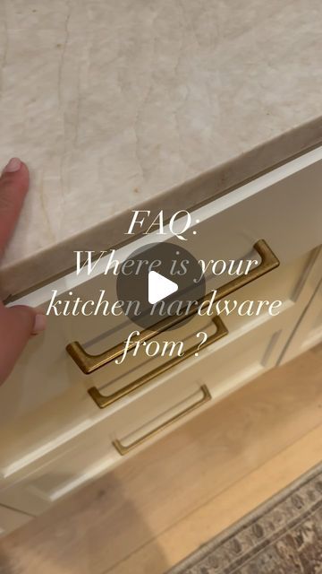 Natalia | Custom Home Build Design Inspo+Luxury Dupes for Less on Instagram: "SAVE this POST 🤍and elevate your kitchen with this unique brass hardware from AMAZON of all places ‼️

‼️⚠️Please FOLLOW me BEFORE requesting a link! ⚠️‼️ If you aren't following me, messages might get blocked and you won't see the link 🔗 in your inbox. Thanks 🫶🏻

💫Comment BRASS for the link to shop these beauties 👇 

One of the most frequently asked questions has been the source of our kitchen hardware .

I can’t tell you how many brass finishes I went through to select the right color to compliment our lighting , cabinet tones and plumbing fixtures in the kitchen . Surprisingly, I landed on this inexpensive kitchen hardware from Amazon. 

✨LIKE ✨SAVE ✨SHARE 

If you enjoy following our experience building Brass Vs Bronze Hardware, Custom Home Build, Inset Cabinets, Build Design, House Products, Brass Cabinet Hardware, Kitchen Hardware, Bronze Hardware, Home Learning