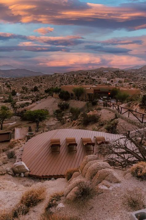 Saguaro Ridge by Fieldtrip | Boulder Estate w/ Mtn Views, Hot Tub, Soaking Pool & Yoga Deck - Houses for Rent in Yucca Valley, California, United States - Airbnb Soaking Pool, Yoga Deck, Yucca Valley California, Pool Yoga, Desert House, Joshua Tree Wedding, Yucca Valley, Desert Mountains, Curated Home