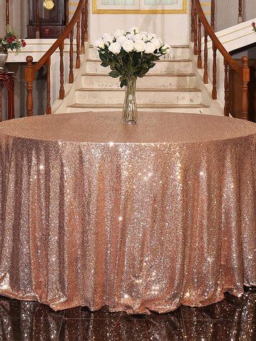 Gold Sequin Tablecloth Wedding, Sequin Tablecloth Wedding, Rose Gold Sequin Tablecloth, Sequin Table Cloth, Table Cloth Round, Gold Sequin Tablecloth, Gold Tablecloth, Cake Dessert Table, Sequin Table