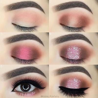 Make Up Designs, Make Up Studio, Makeup Tip, Dipbrow Pomade, Pink Eye Makeup, Eye Makeup Steps, Makeup Step By Step, Makijaż Smokey Eye, Makeup Eyes